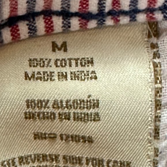 Island Republic Shorts Mens Medium Red White Blue Elastic Waist Casual Striped - Picture 10 of 12